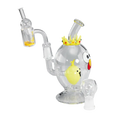 Black Leaf King Egg Glas-Wasserpfeife im Huhn-und-Ei-Design mit Perkolator und Quarzschale