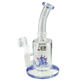 Produktfoto: BLAZE Virus Ball Glas-Wasserpfeife blau mit Quarzaufsatz