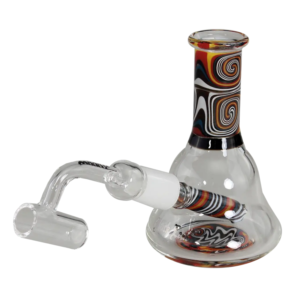 Black Leaf Mini-Ölpfeife aus buntem Glas mit Ölnagel