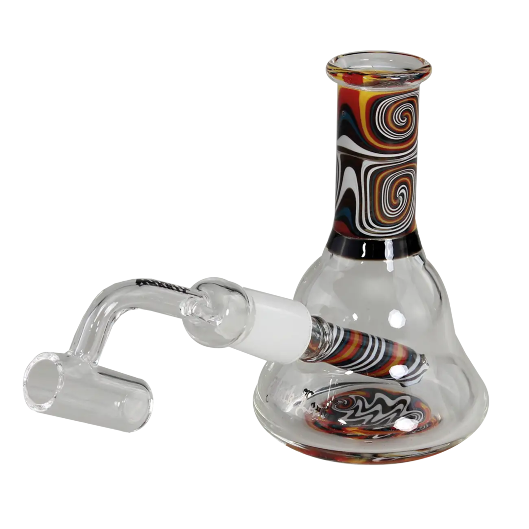 Black Leaf Mini-Ölpfeife aus buntem Glas mit Ölnagel