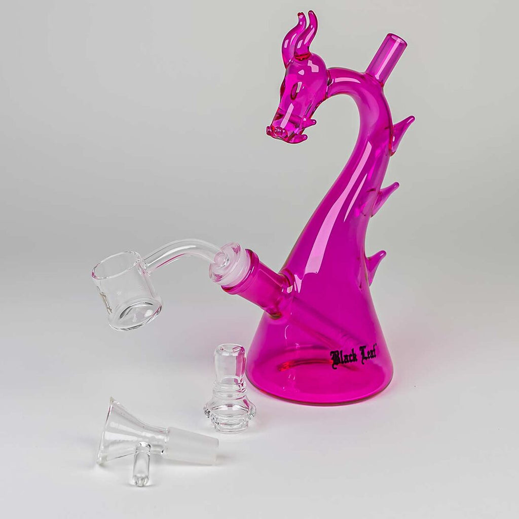 Black Leaf Drachen-Mini-Wasserpfeife in Pink