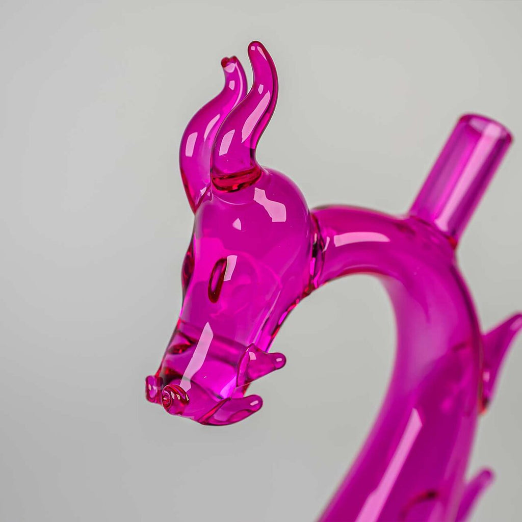 Black Leaf Drachen-Mini-Wasserpfeife in Pink