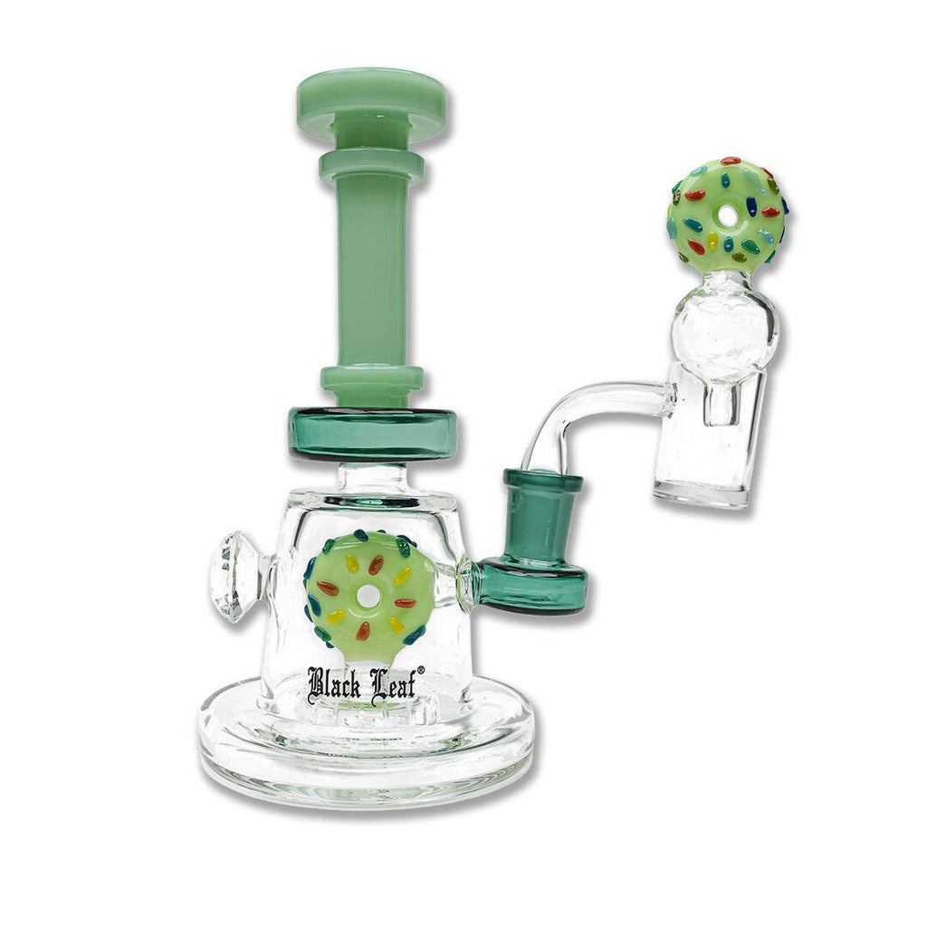 Produktfoto: Black Leaf Mini-Glas-Wasserpfeife DONUT mit Perkolator, 170 mm