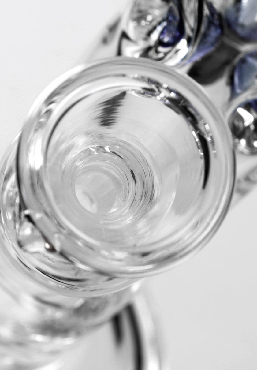 Produktfoto: BL Zylinder-Wasserpfeife Ice 7 mm Wandstärke Blau 455 mm