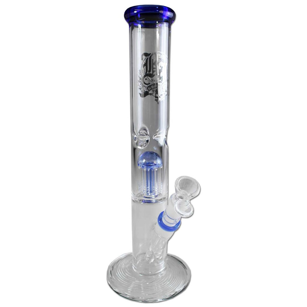 Black Leaf LITTLE GATSBY Zylinder-Glas-Wasserpfeife in Blau