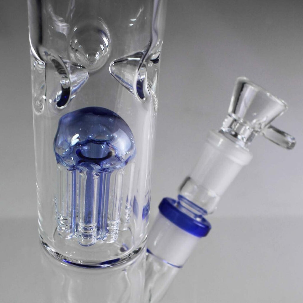 Black Leaf LITTLE GATSBY Zylinder-Glas-Wasserpfeife in Blau