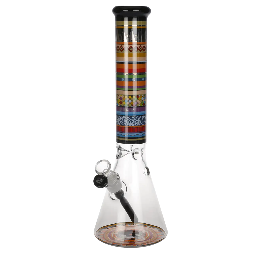 Produktfoto: BLAZE Totem Glas-Wasserpfeife Kolben Bunt 375 mm