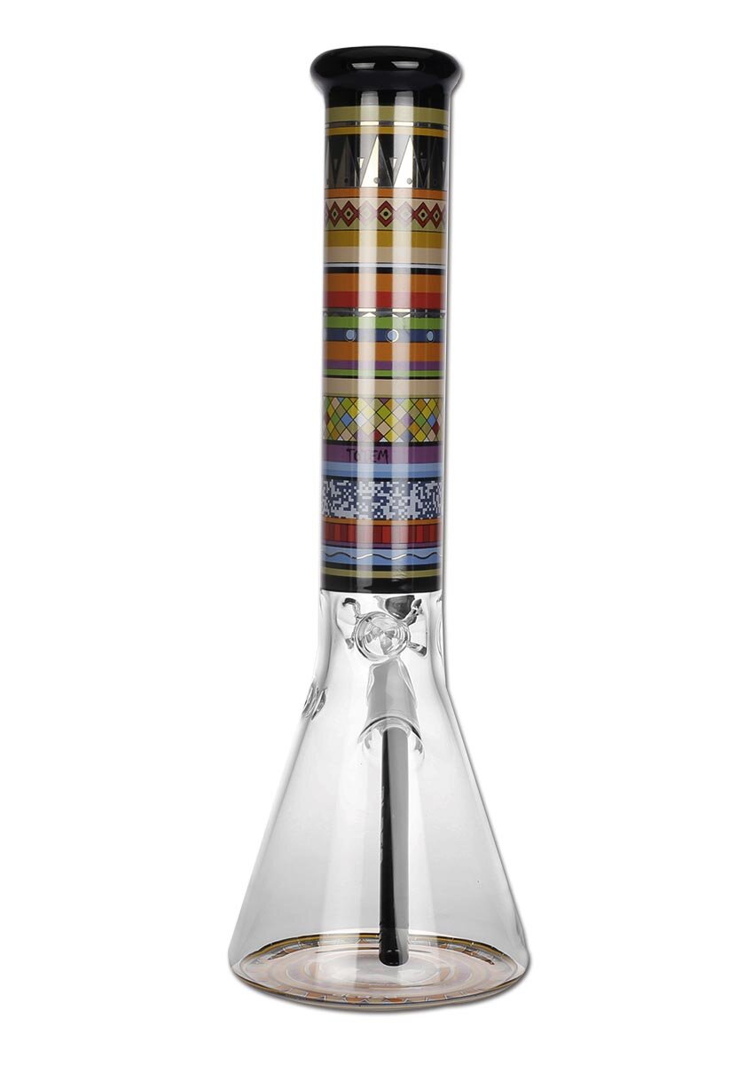 Produktfoto: BLAZE Totem Glas-Wasserpfeife Kolben Bunt 375 mm