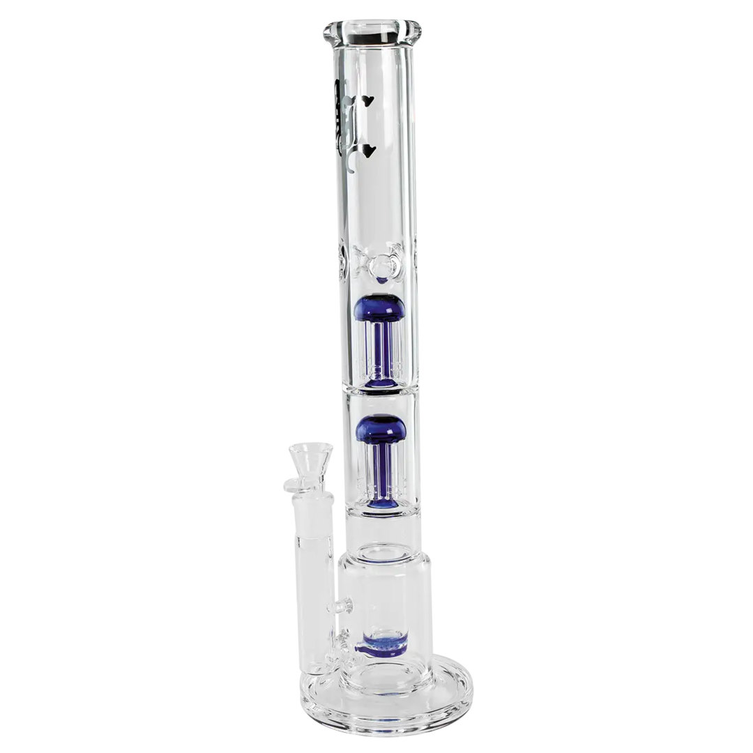 Produktfoto: Black Leaf Glas-Wasserpfeife HoneyComb 2x 6-Arm Blau