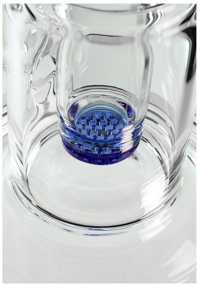 Produktfoto: Black Leaf Glas-Wasserpfeife HoneyComb 2x 6-Arm Blau