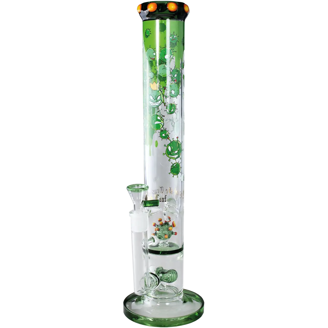 Produktfoto: BL Haze Invaders Zylinder-Glas-Wasserpfeife Ice, 365 mm