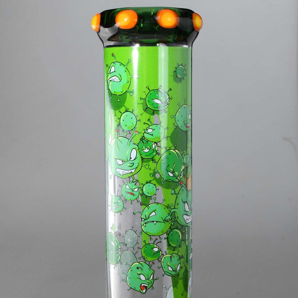 Produktfoto: BL Haze Invaders Zylinder-Glas-Wasserpfeife Ice, 365 mm