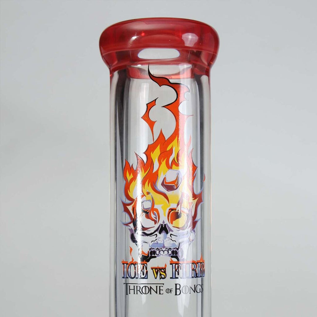 Black Leaf ICE vs. FIRE Beaker-Glas-Wasserpfeife mit Feuerzeugfach