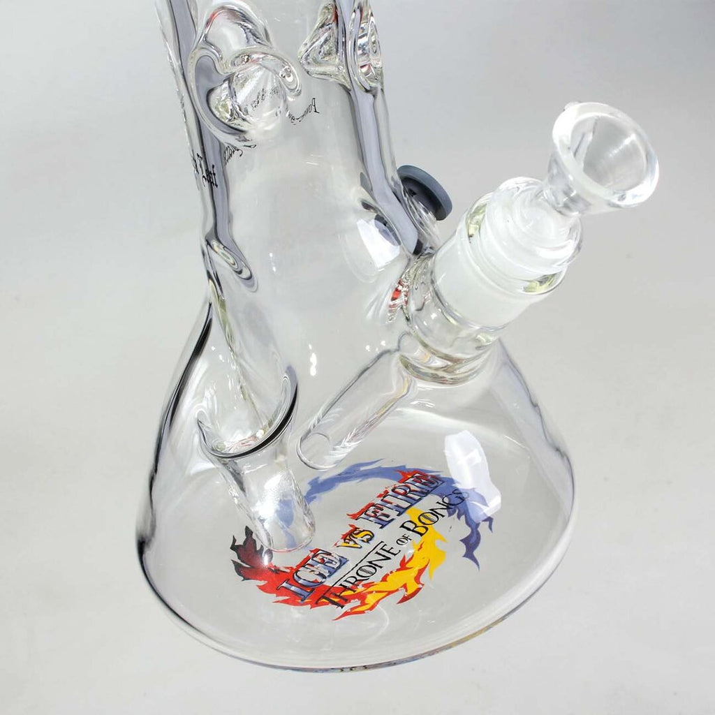 Black Leaf ICE vs. FIRE Beaker-Glas-Wasserpfeife mit Feuerzeugfach