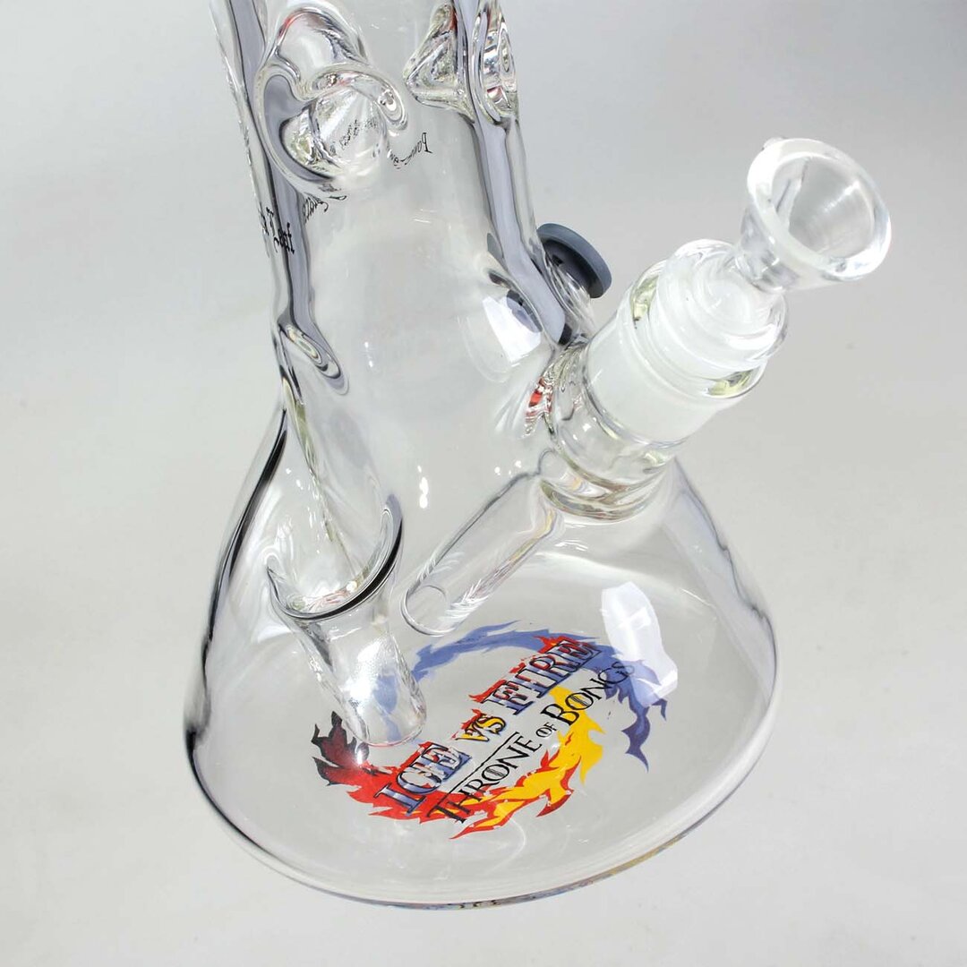 Black Leaf ICE vs. FIRE Beaker-Glas-Wasserpfeife mit Feuerzeugfach