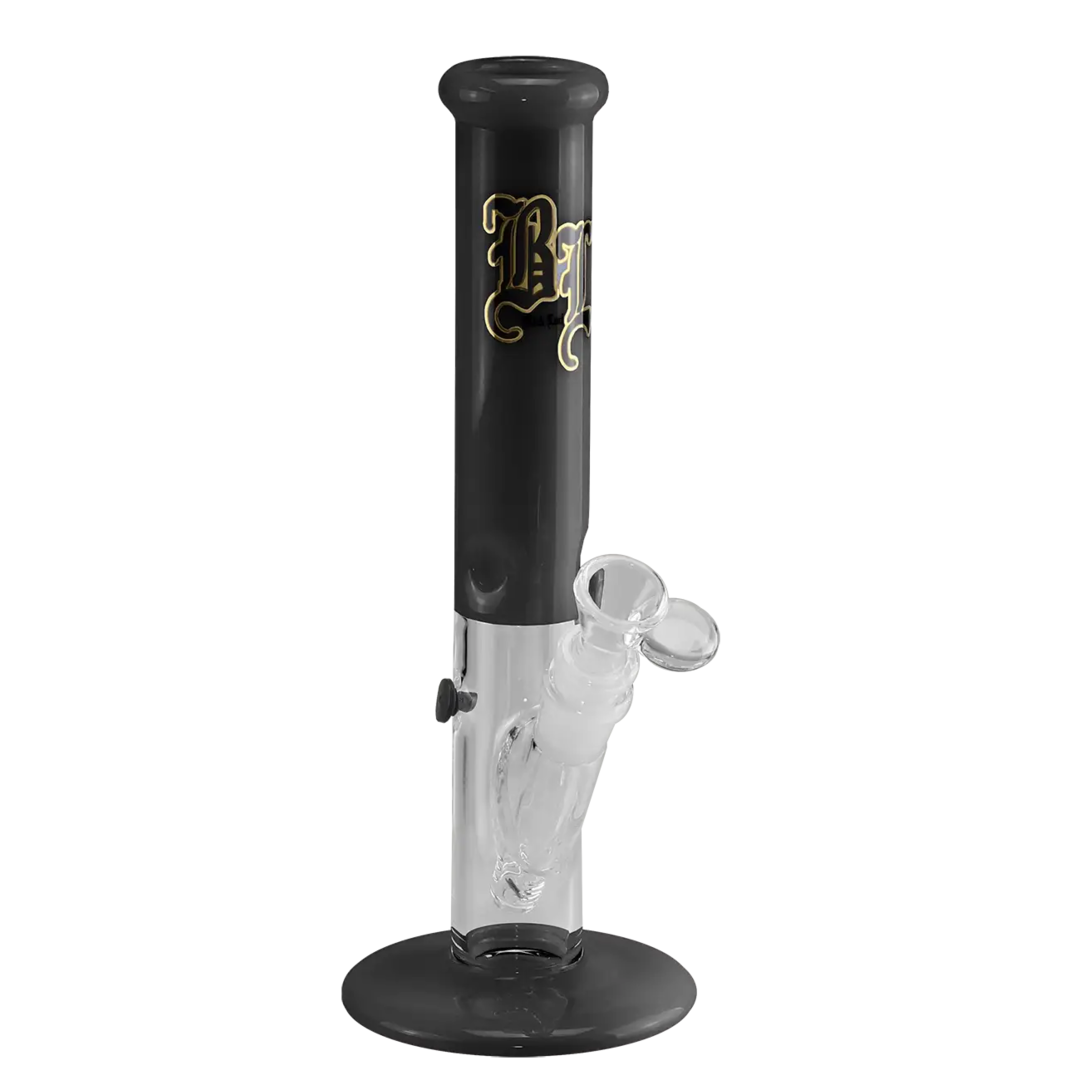 Black Leaf Zylinder-Wasserpfeife Ice in Schwarz mit Icekammer, 268 mm hoch