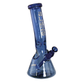 Blaze Ice vs. Fire Beaker-Wasserpfeife in Blau mit Feuerzeugfach, 310 mm hoch