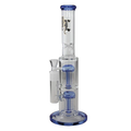 Black Leaf Ice-Wasserpfeife mit zwei 8-armigen Perkolatoren in Blau