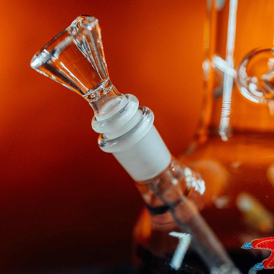 Black Space Ship Glas-Wasserpfeife aus Borosilikatglas mit buntem Spacemotiv