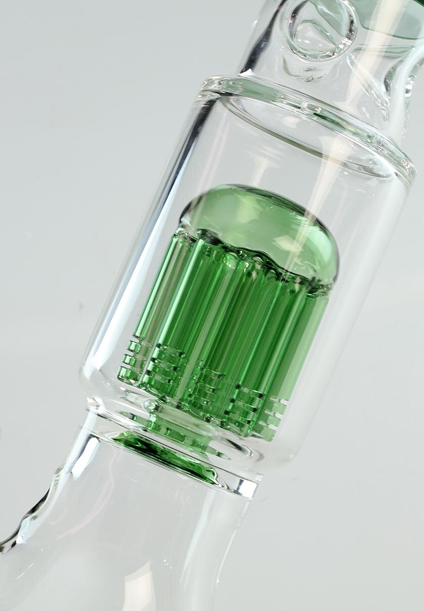 Black Leaf Kolben-Glas-Wasserpfeife mit 10-Arm-Baumperkolator