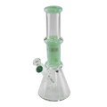 Blaze Kolben-Wasserpfeife aus Glas in Jade mit Icekammer und Diffusor-Adapter, 295 mm hoch