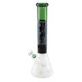 Produktfoto: BLAZE Kolben-Glas-Wasserpfeife vereist schwarz/grün, 400 mm