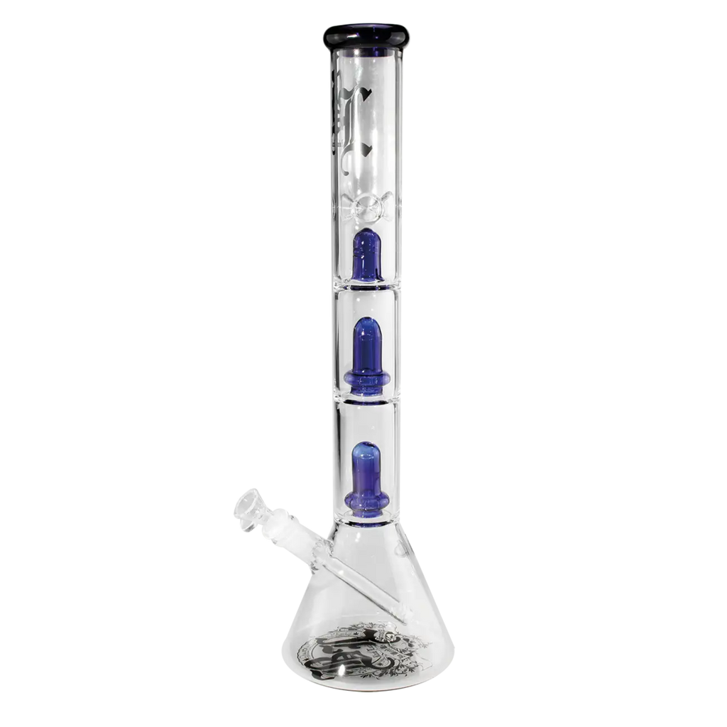 Produktfoto: Black Leaf Becher-Glas-Wasserpfeife blau, 2x Ufoperkolator