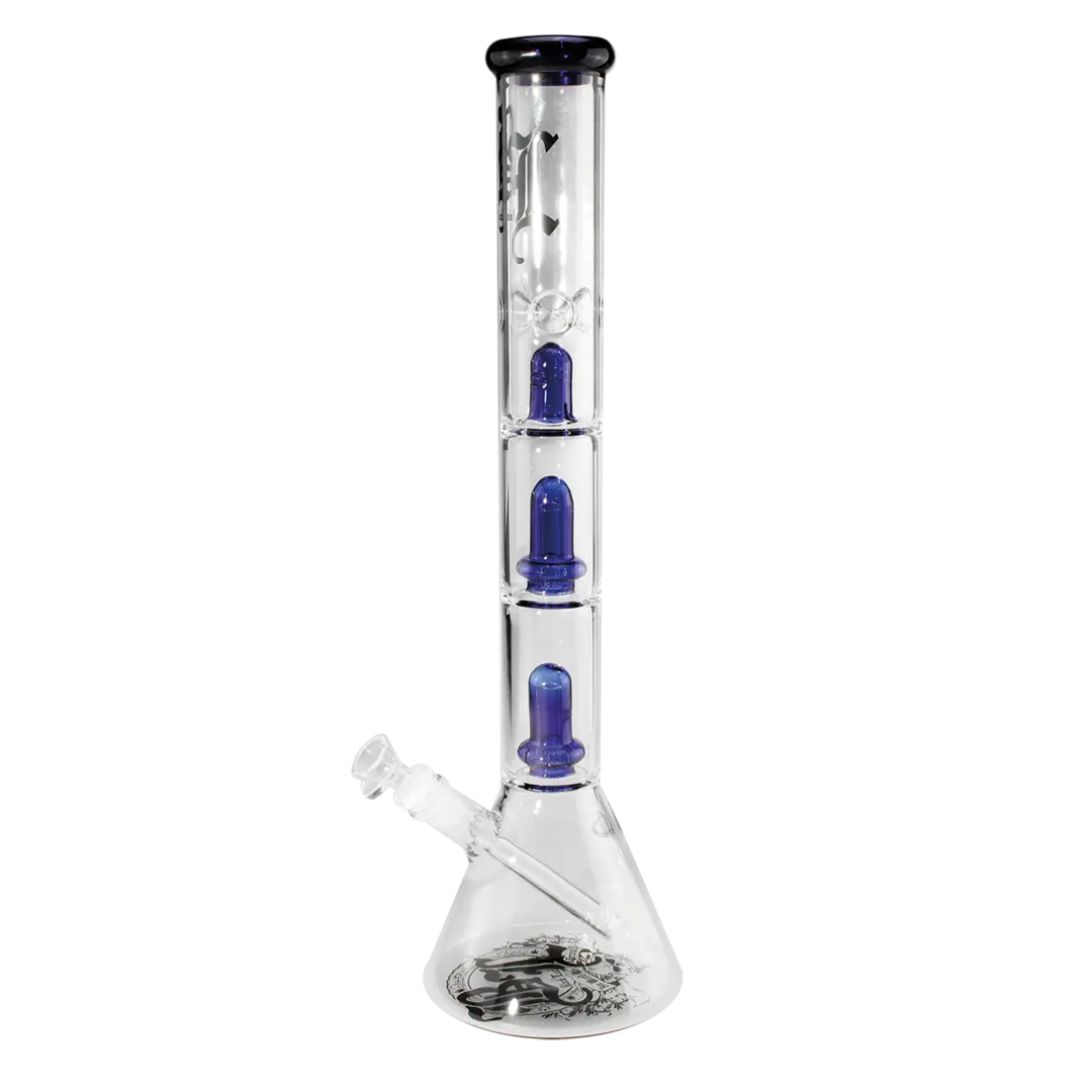 Produktfoto: Black Leaf Becher-Glas-Wasserpfeife blau, 2x Ufoperkolator