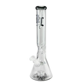 Black Leaf Beaker-Glas-Wasserpfeife in Grau mit Trommelperkolator