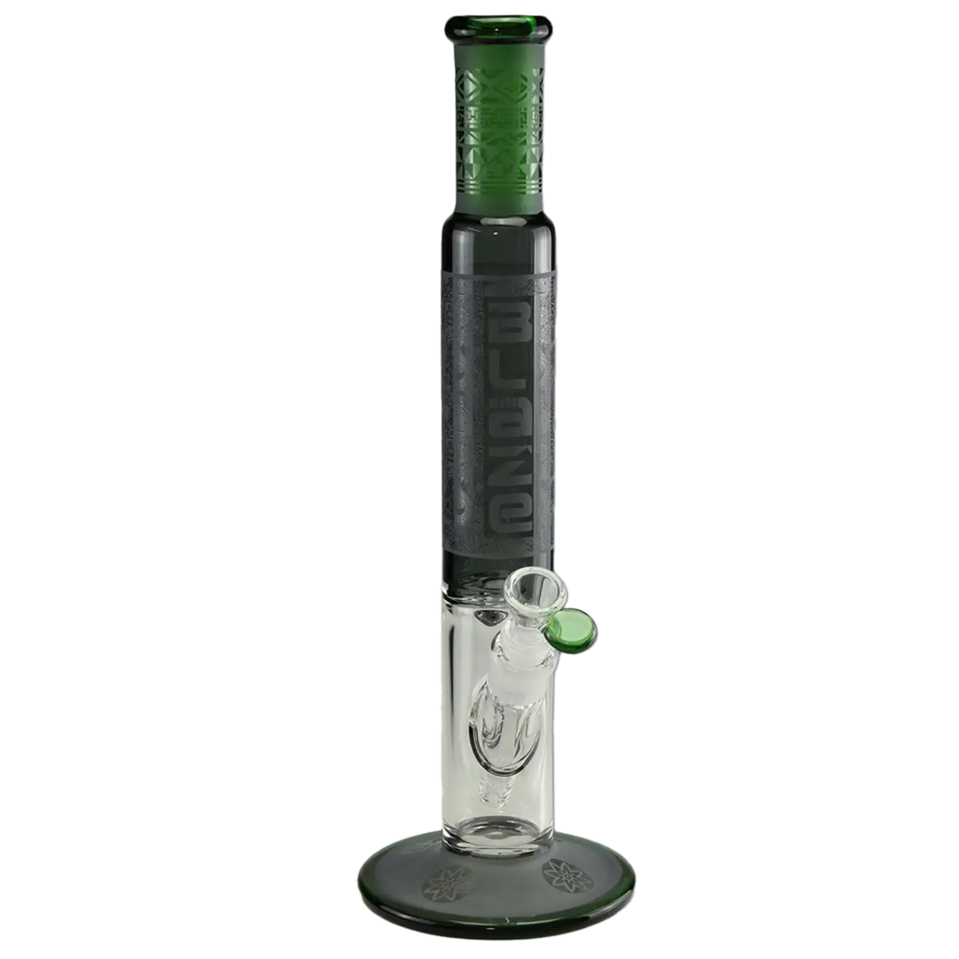 Produktfoto: BLAZE Zylinder-Glas-Wasserpfeife grau/grün, 400 mm