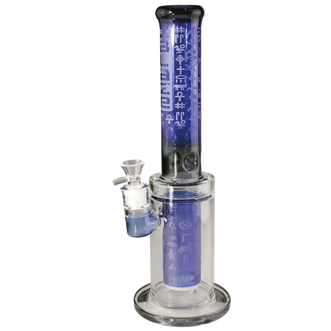 Produktfoto: BLAZE Pharaonin Zylinder-Glas-Wasserpfeife Ice blau, 400 mm