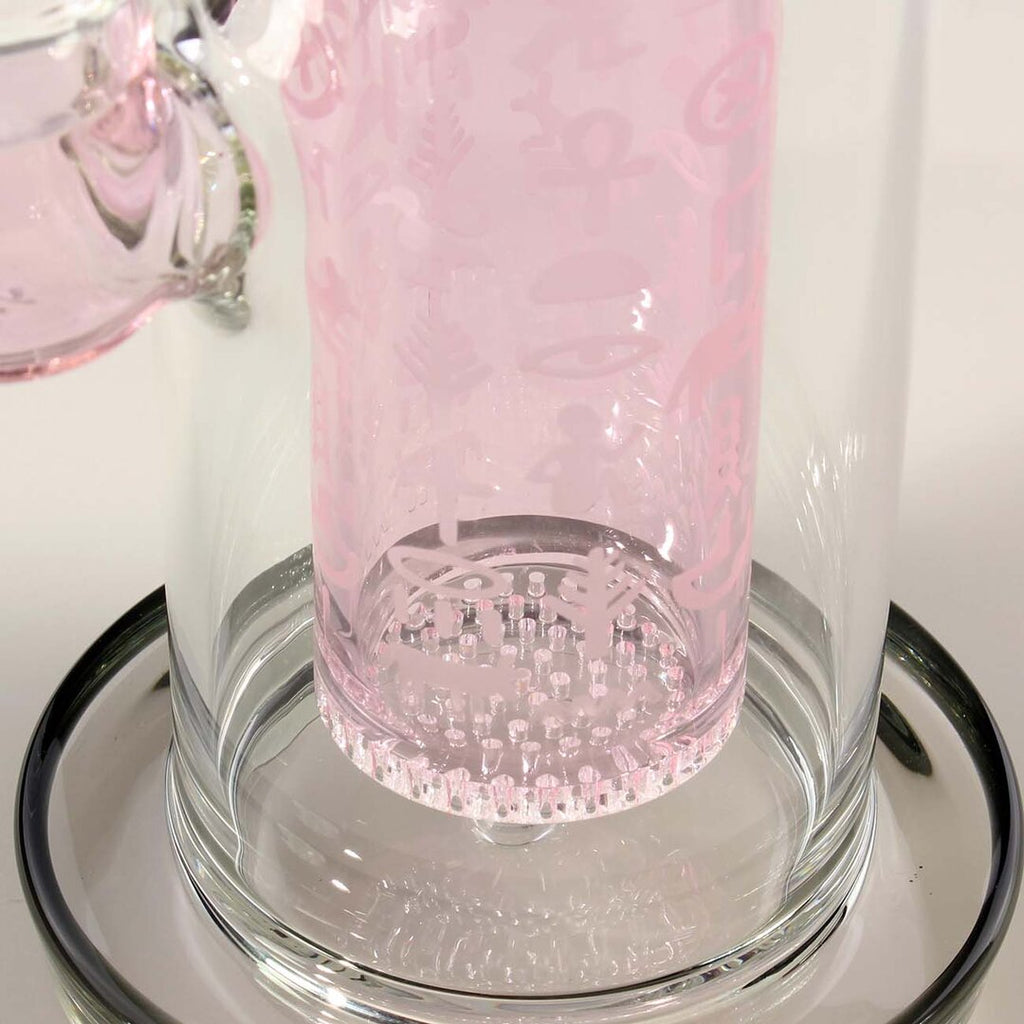 Produktfoto: BLAZE Pharaonin Zylinder-Glas-Wasserpfeife Ice blau, 400 mm