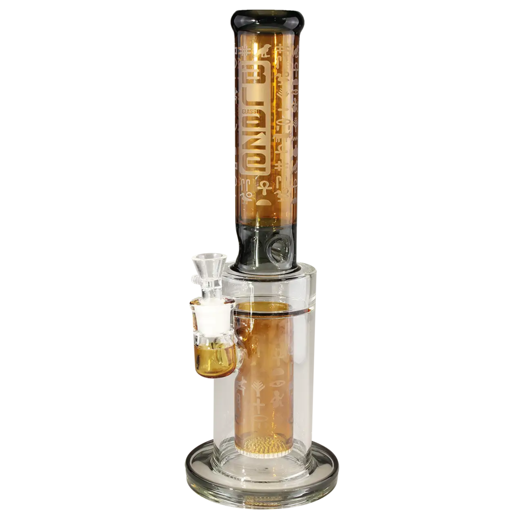 Produktfoto: BLAZE Pharaonin Zylinder-Glas-Wasserpfeife Ice amber, 400 mm