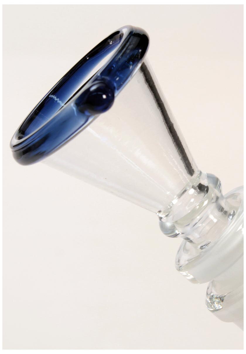 Black Leaf Ice-Wasserpfeife mit 4-armigem Perkolator in Blau