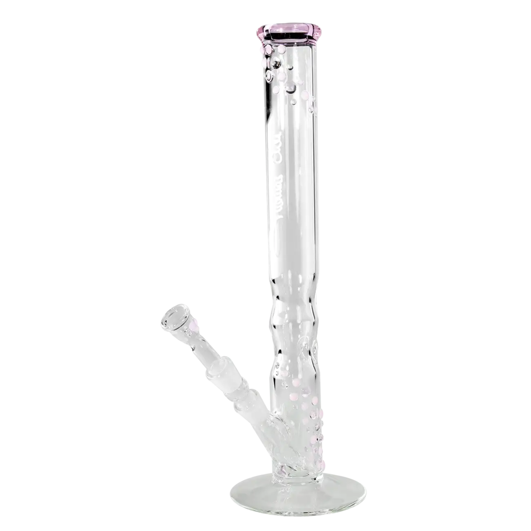 Ehle x Blaze Zylinder-Glas-Wasserpfeife in Pastellfarben mit Noppendesign