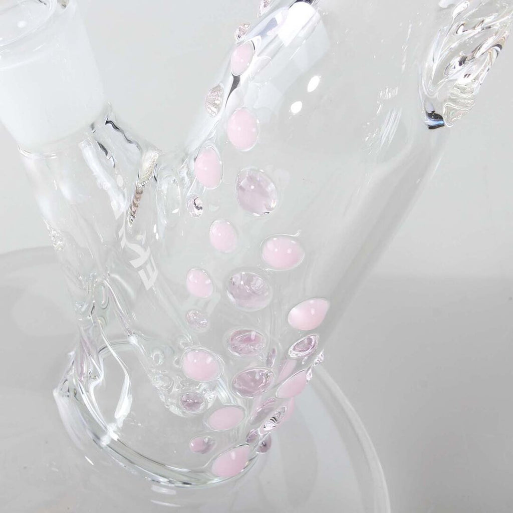 Ehle x Blaze Zylinder-Glas-Wasserpfeife in Pastellfarben mit Noppendesign