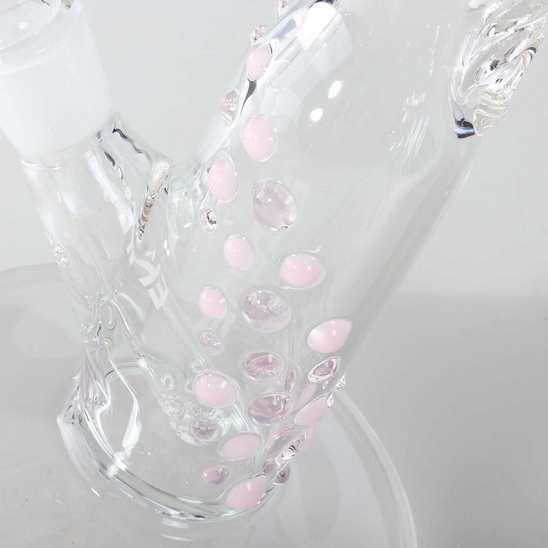 Ehle x Blaze Zylinder-Glas-Wasserpfeife in Pastellfarben mit Noppendesign