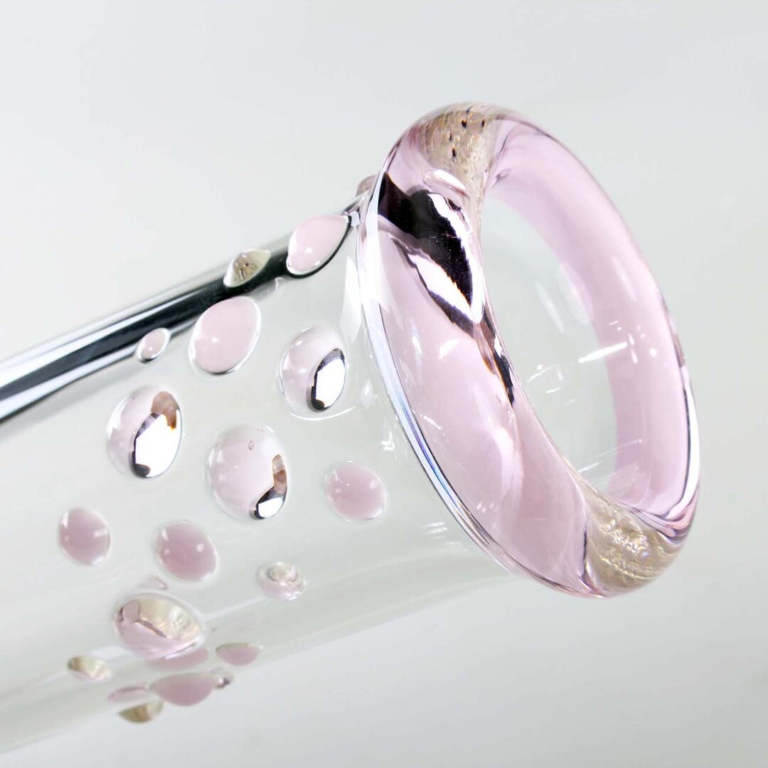 Ehle x Blaze Zylinder-Glas-Wasserpfeife in Pastellfarben mit Noppendesign