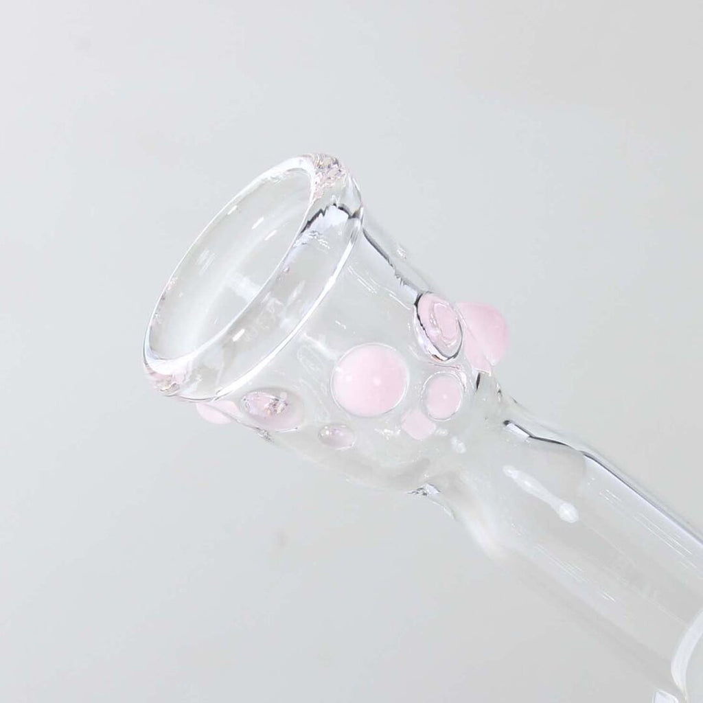 Ehle x Blaze Zylinder-Glas-Wasserpfeife in Pastellfarben mit Noppendesign