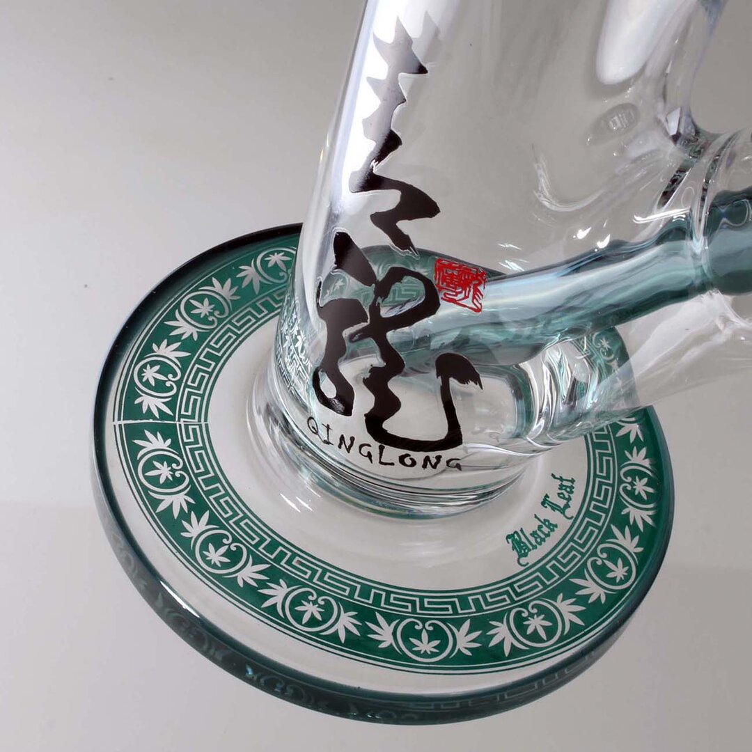 Black Leaf Zylinder-Wasserpfeife Qinglong mit SLY-Design