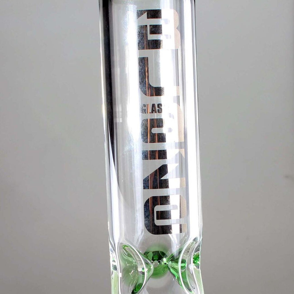 Blaze M&M Kombi-Glas-Wasserpfeife in Grün aus zwei Teilen