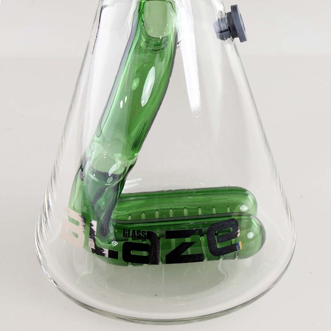Blaze M&M Kombi-Glas-Wasserpfeife in Grün aus zwei Teilen