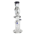 Blaze M&M Kombi-Glas-Wasserpfeife in Blau mit Trommelperkolator