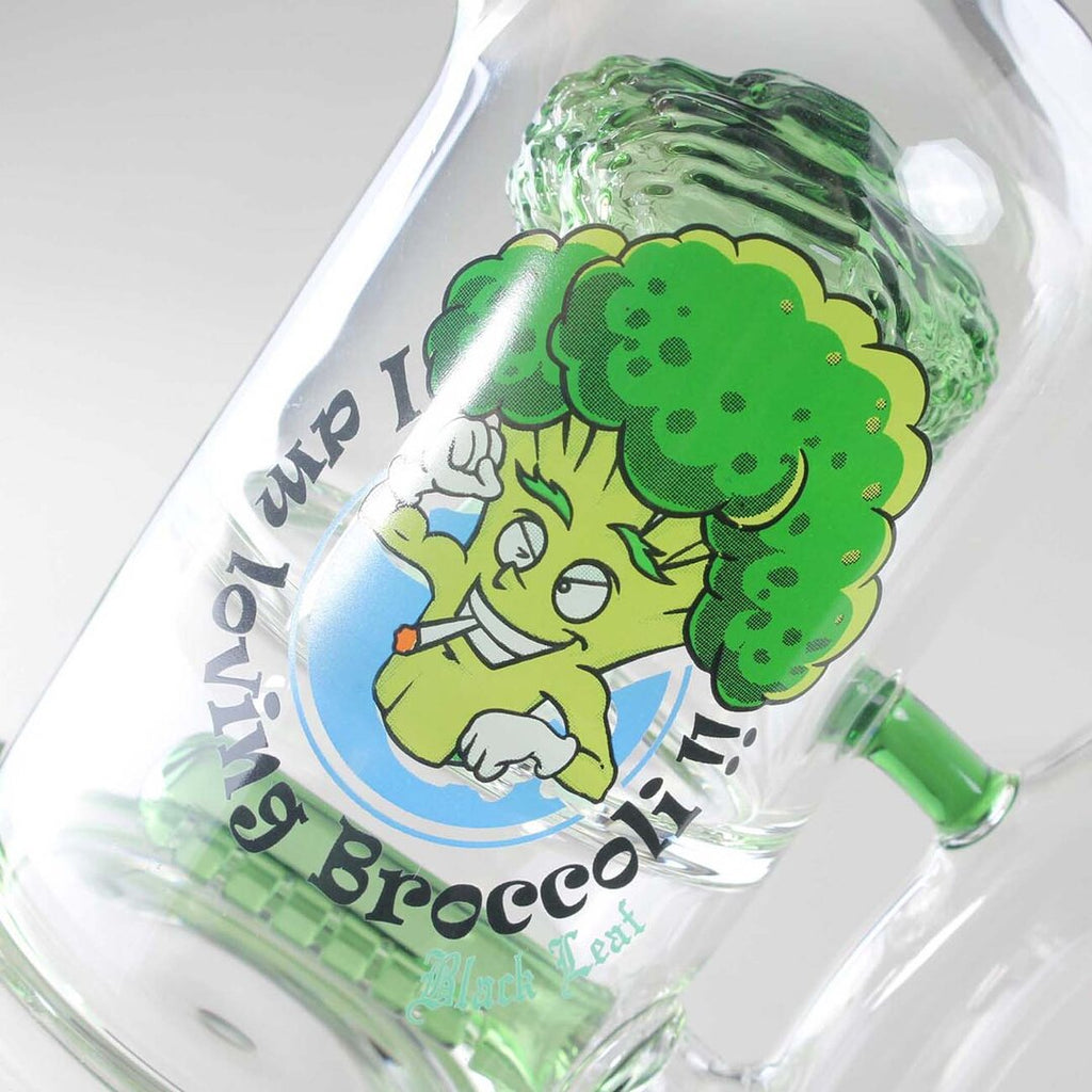 Produktfoto: Black Leaf Glas-Wasserpfeife Brokkoli mit Schlitzdiffusor 210 mm