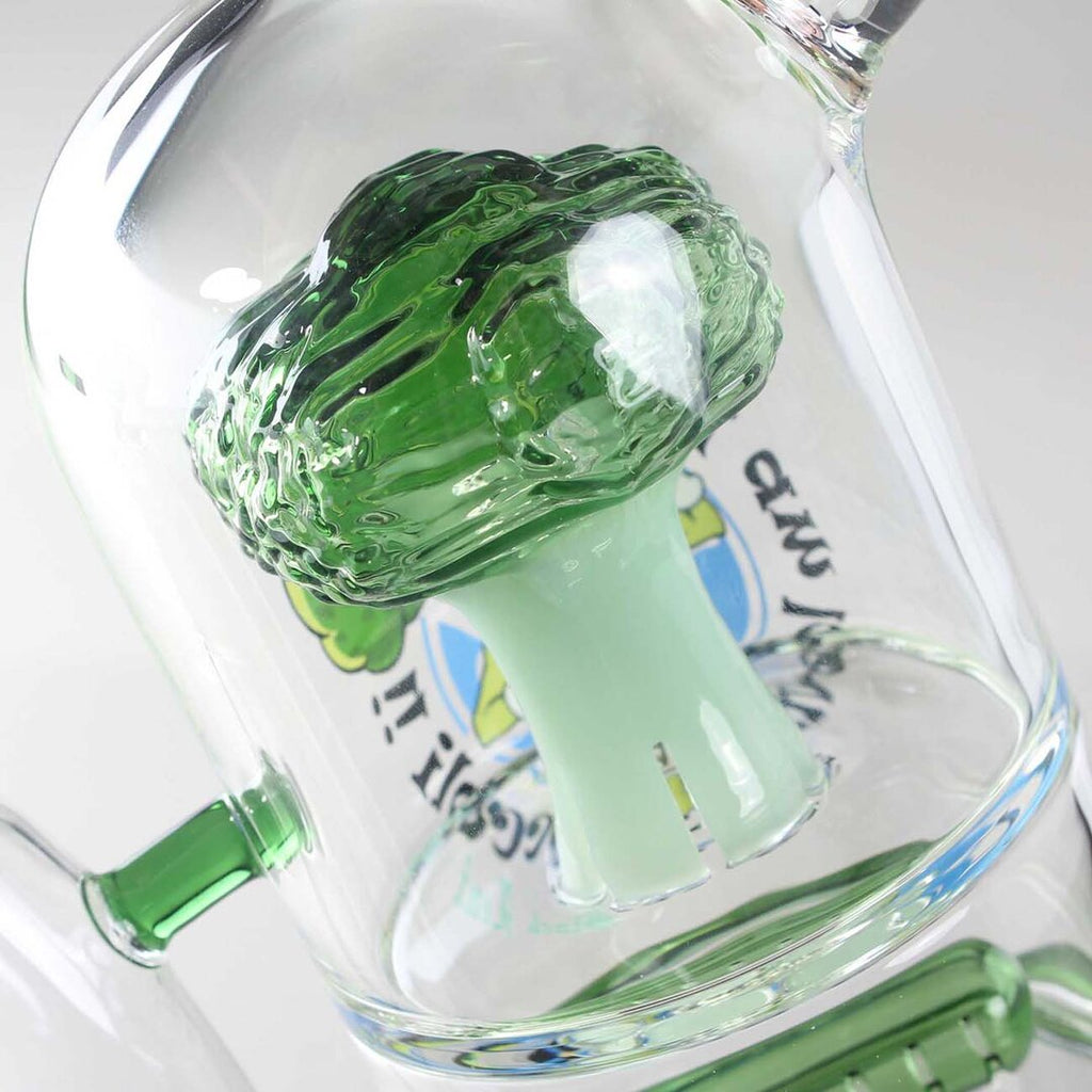 Produktfoto: Black Leaf Glas-Wasserpfeife Brokkoli mit Schlitzdiffusor 210 mm