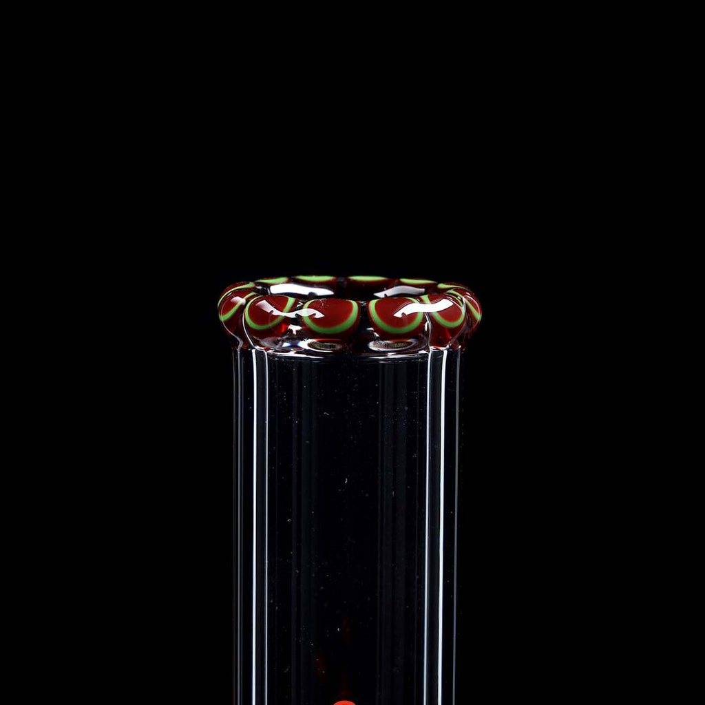 Ehle Glas-Wasserpfeife Red Series mit roten Akzenten und Eiskammer
