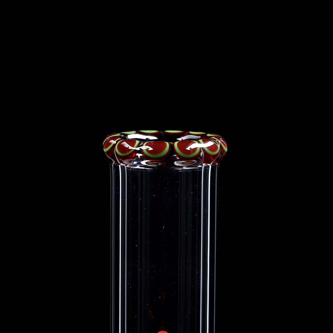 Ehle Glas-Wasserpfeife Red Series mit roten Akzenten und Eiskammer