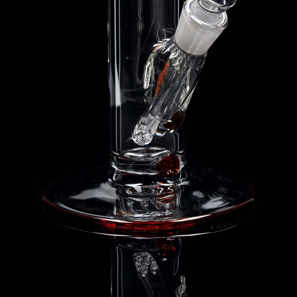 Ehle Glas-Wasserpfeife Red Series mit roten Akzenten und Eiskammer
