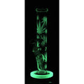 Produktfoto: Black Leaf Glas-Wasserpfeife Zylinder Leuchtlack 350 mm