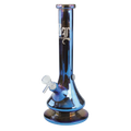 Black Leaf NEVERLAND Glas-Wasserpfeife in Blau mit Regenbogeneffekt